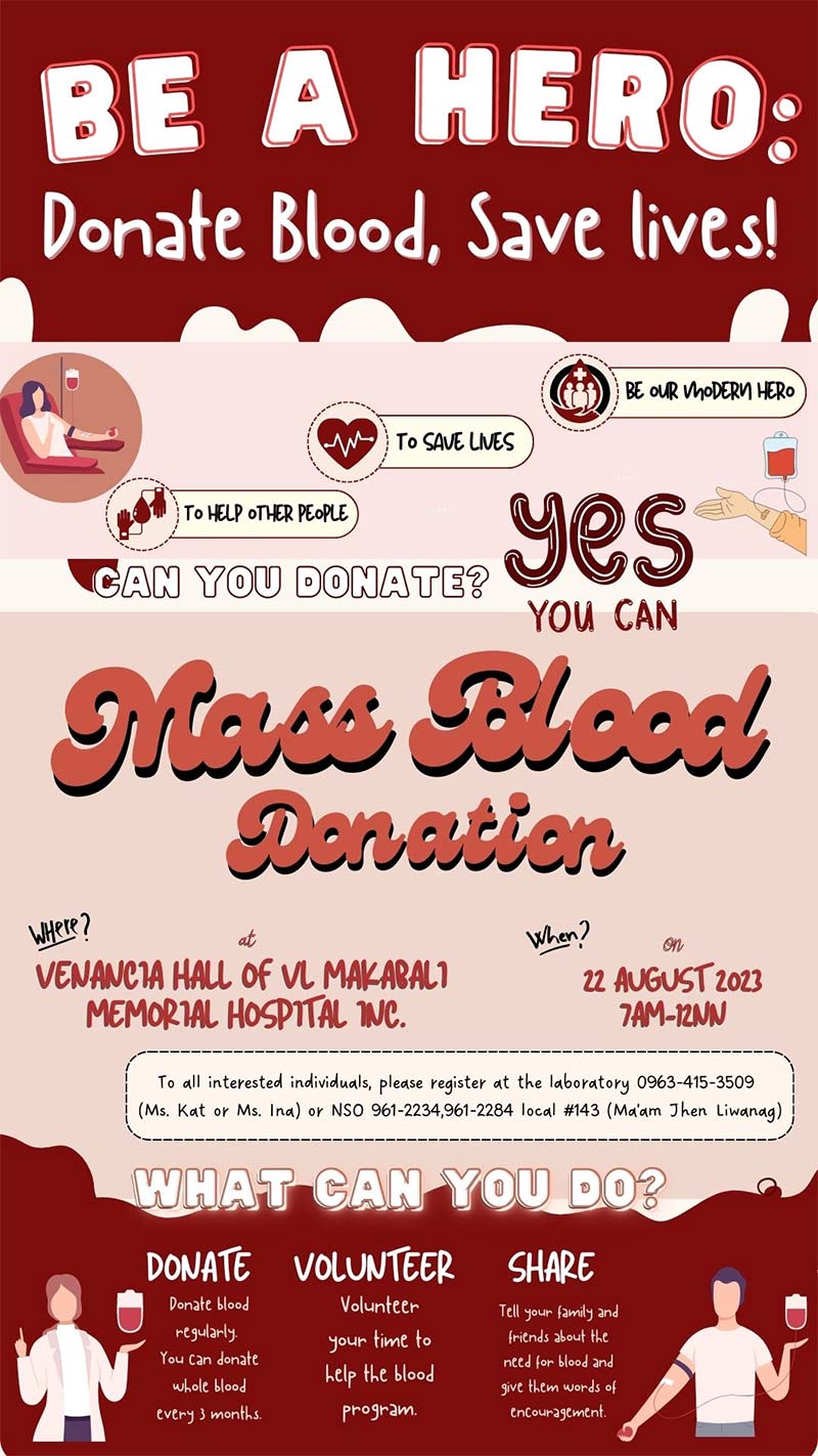 Mass Blood Donation program - August 22, 2023 | VLMMHI